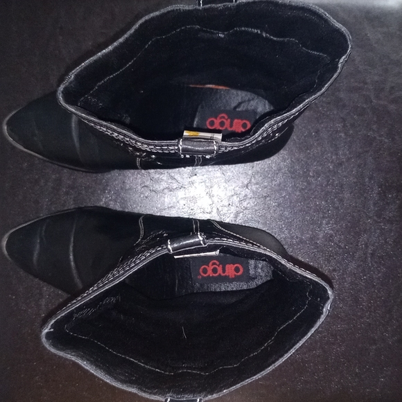 Dingo Rhinestone Low Rise Cowboy Boots - Picture 7 of 14